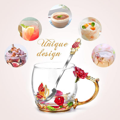 Glass Coffee Enamels Mug