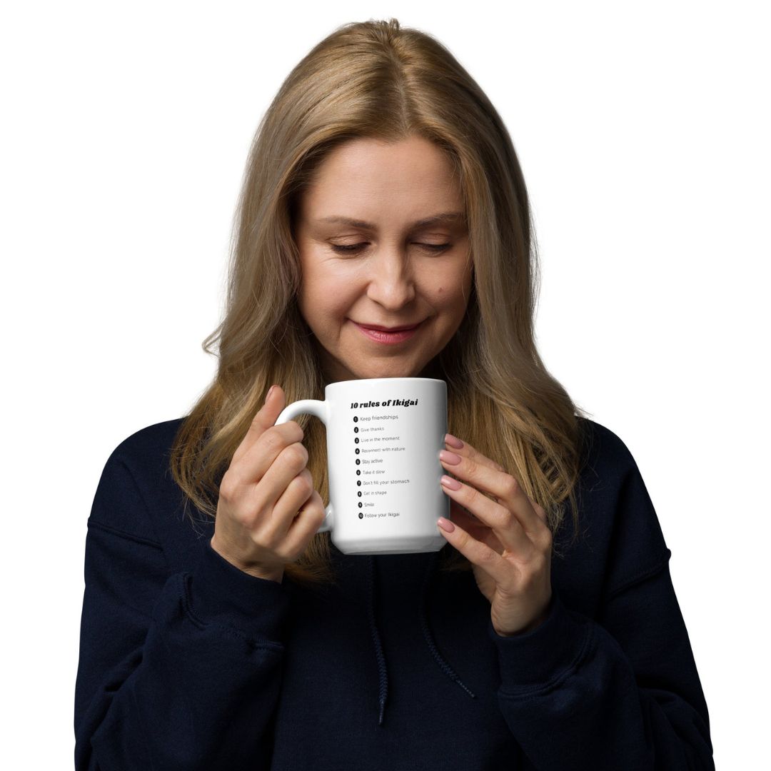 10 Rules Of Ikigai Ceramic Printed Mug