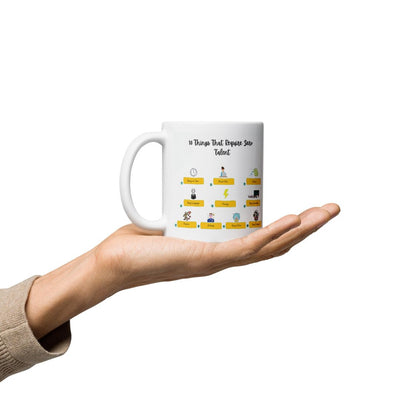 10 Things Of Zero Talent Quote Printed Mug