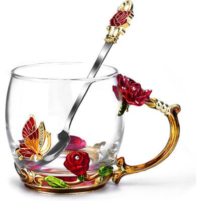 Glass Coffee Enamels Mug
