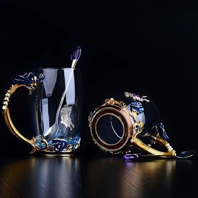 Glass Coffee Enamels Mug