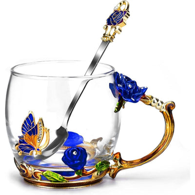 Glass Coffee Enamels Mug