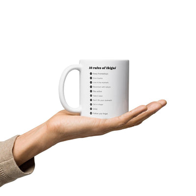10 Rules Of Ikigai Ceramic Printed Mug