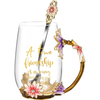 Glass Coffee Enamels Mug